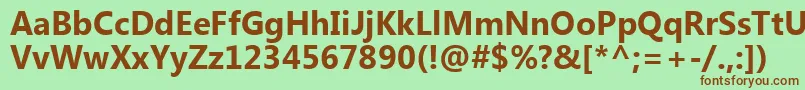 MicrosoftNewTaiLueРџРѕР»СѓР¶РёСЂРЅС‹Р№ Font – Brown Fonts on Green Background