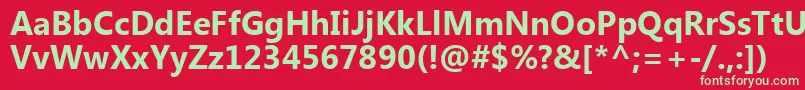 MicrosoftNewTaiLueРџРѕР»СѓР¶РёСЂРЅС‹Р№ Font – Green Fonts on Red Background