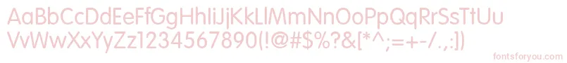 VagroundedLight Font – Pink Fonts on White Background