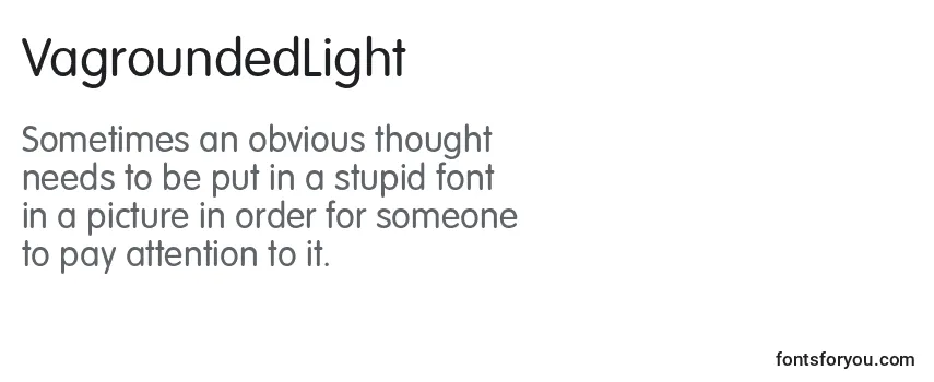 VagroundedLight Font