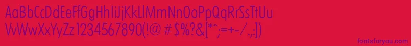 LimerickcdserialLightRegular Font – Purple Fonts on Red Background