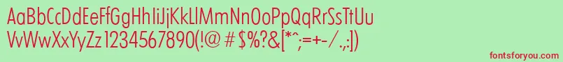 LimerickcdserialLightRegular Font – Red Fonts on Green Background
