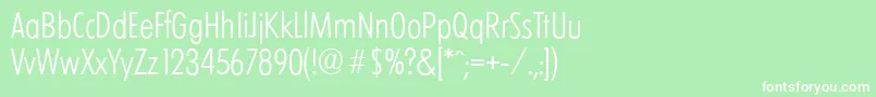 LimerickcdserialLightRegular Font – White Fonts on Green Background
