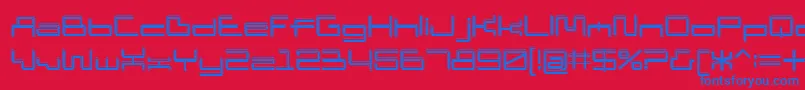 Шрифт D3 Pipisms – синие шрифты на красном фоне