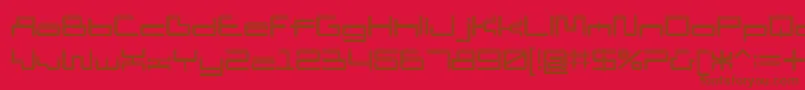D3 Pipisms Font – Brown Fonts on Red Background