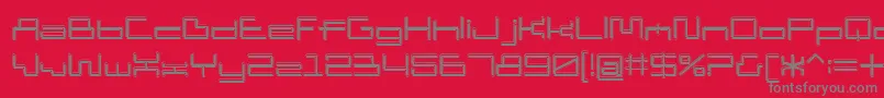 D3 Pipisms Font – Gray Fonts on Red Background