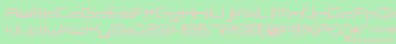 D3 Pipisms Font – Pink Fonts on Green Background