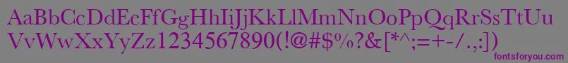 NewAthenaUnicode Font – Purple Fonts on Gray Background