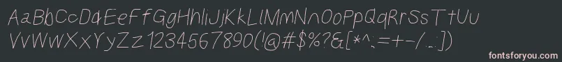Kabinasebdobl Font – Pink Fonts on Black Background