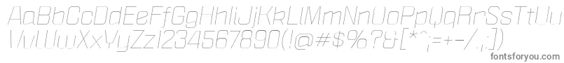PoliticaXtLightItalic Font – Gray Fonts