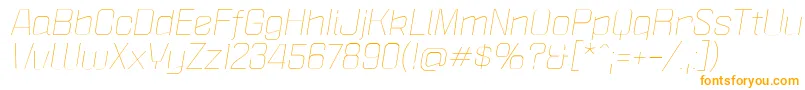 Шрифт PoliticaXtLightItalic – оранжевые шрифты
