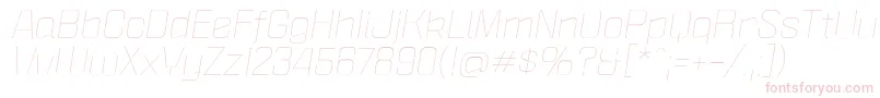 PoliticaXtLightItalic Font – Pink Fonts on White Background