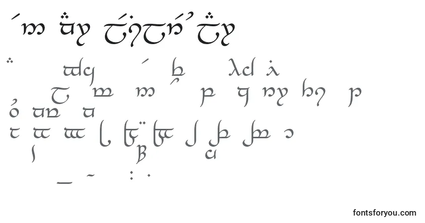 Schriftart TengwarElesilRegular – Alphabet, Zahlen, spezielle Symbole