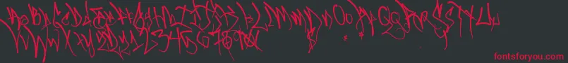 Blackbookone Font – Red Fonts on Black Background