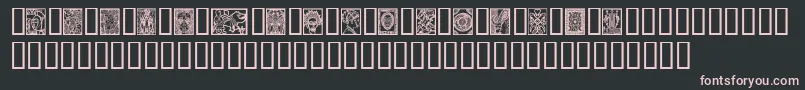Africandesign Font – Pink Fonts on Black Background