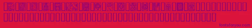 Africandesign Font – Purple Fonts on Red Background