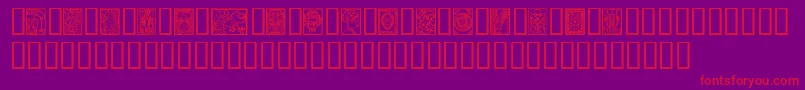 Africandesign Font – Red Fonts on Purple Background