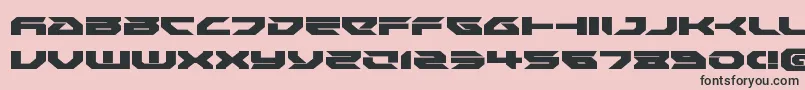 Royalsamuraiexpand Font – Black Fonts on Pink Background