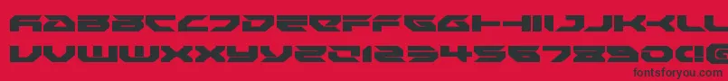 Royalsamuraiexpand Font – Black Fonts on Red Background