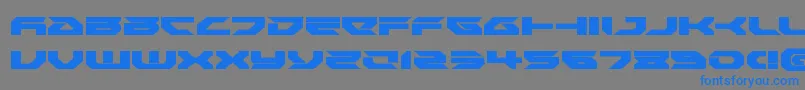 Royalsamuraiexpand Font – Blue Fonts on Gray Background