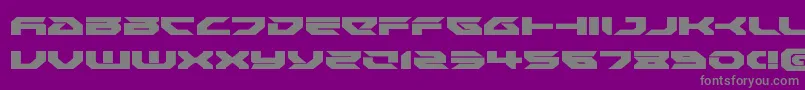 Royalsamuraiexpand Font – Gray Fonts on Purple Background