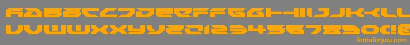 Royalsamuraiexpand Font – Orange Fonts on Gray Background