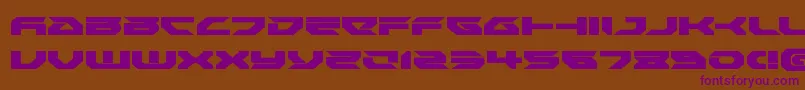 Royalsamuraiexpand Font – Purple Fonts on Brown Background