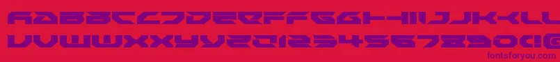 Police Royalsamuraiexpand – polices violettes sur fond rouge