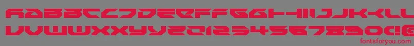 Royalsamuraiexpand Font – Red Fonts on Gray Background