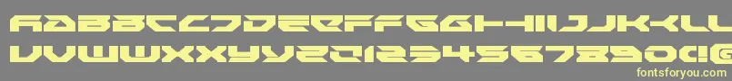 Royalsamuraiexpand Font – Yellow Fonts on Gray Background