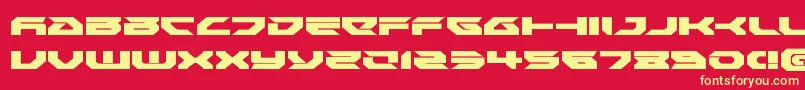 Royalsamuraiexpand Font – Yellow Fonts on Red Background