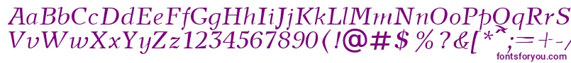 NewjournalcttItalic-fontti – violetit fontit