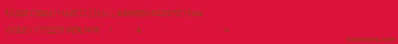 Stalemarkerv2 Font – Brown Fonts on Red Background