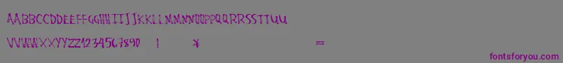 Шрифт Stalemarkerv2 – фиолетовые шрифты на сером фоне