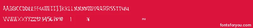 Stalemarkerv2 Font – White Fonts on Red Background