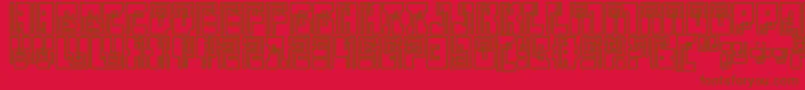KleinBottle Font – Brown Fonts on Red Background