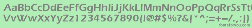 Everestdemi Font – Gray Fonts on Green Background
