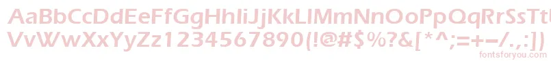 Everestdemi Font – Pink Fonts on White Background