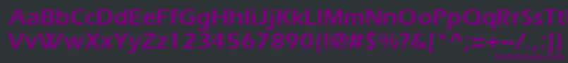 Шрифт Everestdemi – фиолетовые шрифты на чёрном фоне