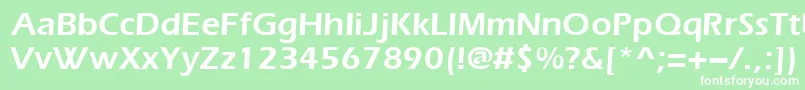 Everestdemi Font – White Fonts on Green Background