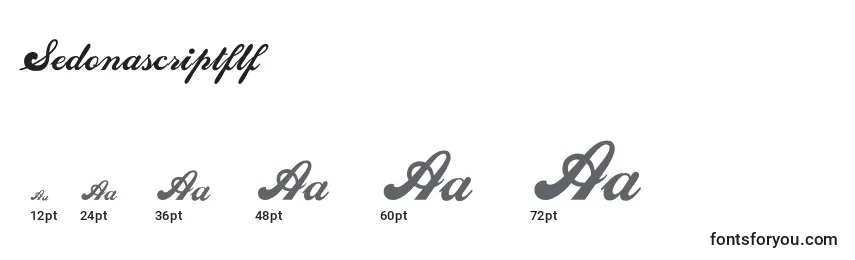 Sedonascriptflf Font Sizes