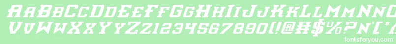 Interceptori Font – White Fonts on Green Background