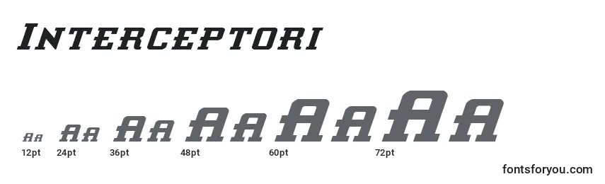 Interceptori Font Sizes