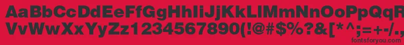 ContextBlackSsiBlack Font – Black Fonts on Red Background