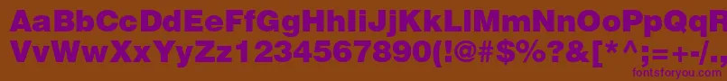 ContextBlackSsiBlack Font – Purple Fonts on Brown Background