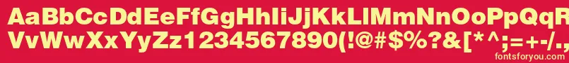 ContextBlackSsiBlack Font – Yellow Fonts on Red Background