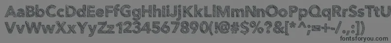 Folktale Font – Black Fonts on Gray Background