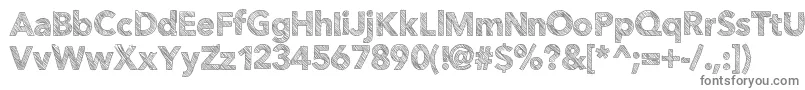 Folktale Font – Gray Fonts on White Background