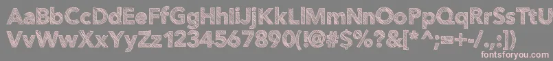 Folktale Font – Pink Fonts on Gray Background