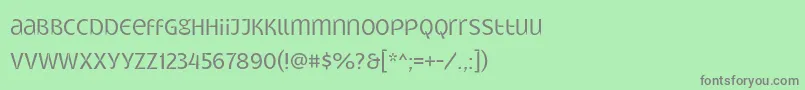 Gatometrix Font – Gray Fonts on Green Background